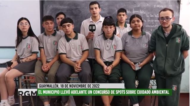 El colegio Alberto Schweitzer obtuvo la primera mención con su video sobre la contaminación en las acequias.